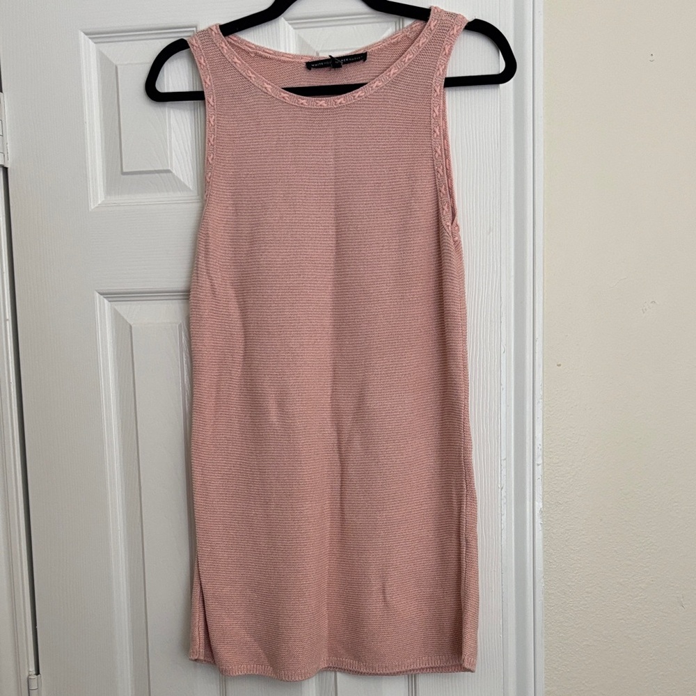 White House Black Market Blush Knit Top